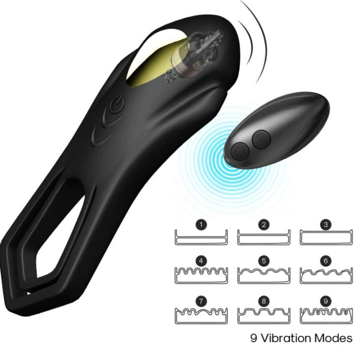 ARMONY - ROADSTER ANILLO VIBRADOR DOBLE CONTROL REMOTO NEGRO | VibraZon