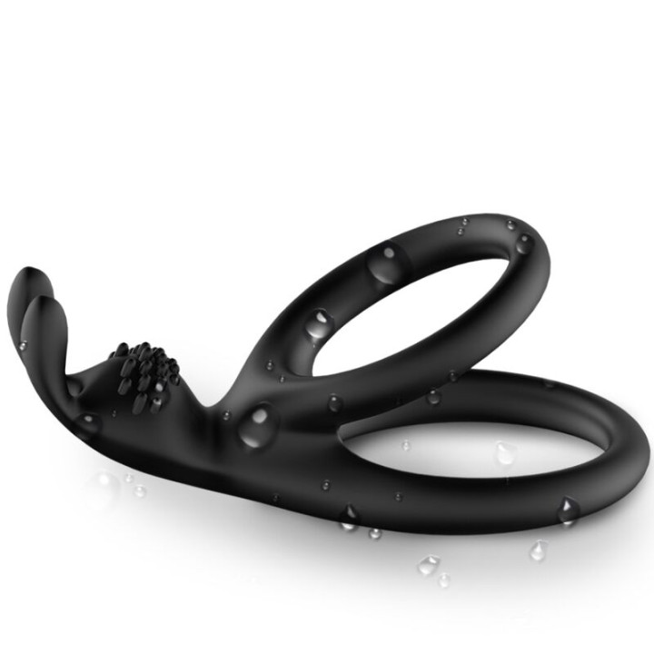 ARMONY - TENSY ANILLO DOBLE RABBIT NEGRO | VibraZon