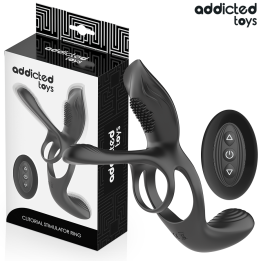 ADDICTED JUGUETES - ANILLO DOBLE PARA EL PENE CON ESTIMULADOR DE CLÍTORIS | VibraZon