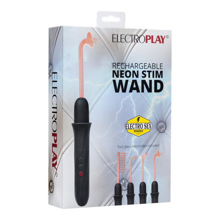 Varita Neon Stim con 4 Electrodos de Vidrio de Electro Play | VibraZon