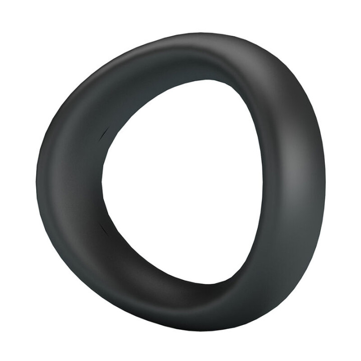 CRAZY BULL - VALEN ANILLO PARA PENE ERGONÓMICO SILICONA NEGRO | VibraZon