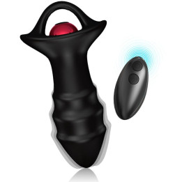 ARMONY - KYLIN DEDAL VIBRADOR & PLUG ANAL CONTROL REMOTO NEGRO | VibraZon