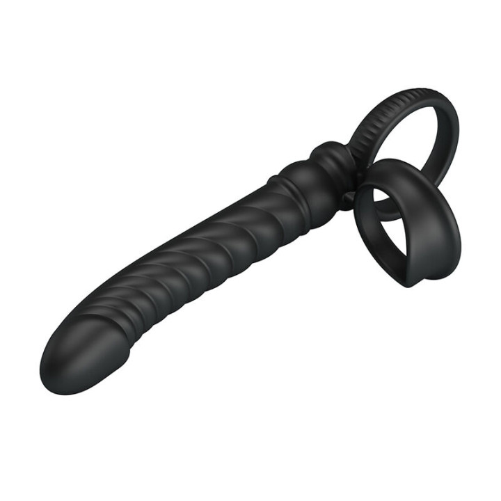 PRETTY LOVE - MERRITT VIBRADOR ANAL CON ANILLO Y VIBRACIÓN NEGRO | VibraZon