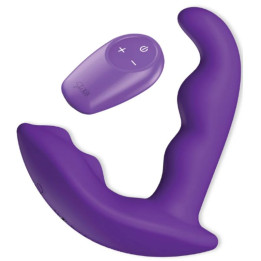 SHE.E.O - ESTIMULADOR ANAL VIBRADOR ROTATIVO CON CONTROL REMOTO MORADO | VibraZon