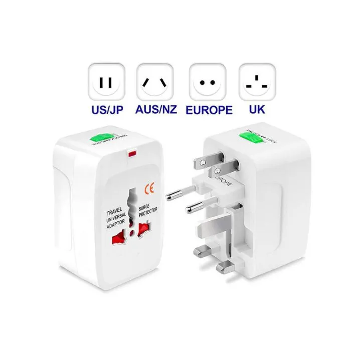 Adaptador Universal de Viaje US/AU/UK/EU de Electro Play