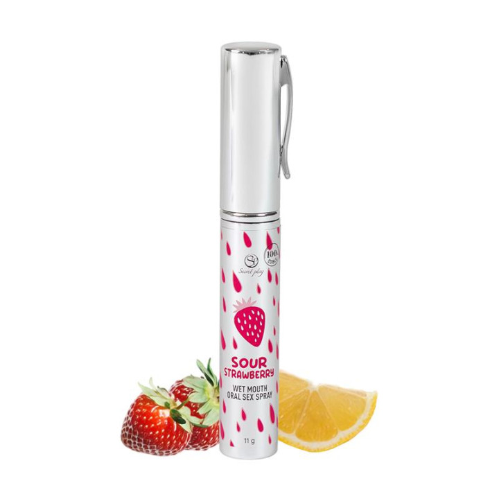 Spray Sexo Oral Wet Mouth Fresa Ácida 11 gr de Secret Play | VibraZon