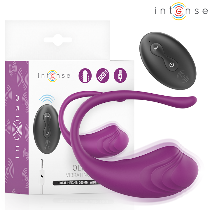 INTENSE - OLIVIA HUEVO VIBRADOR MORADO CONTROL REMOTO | VibraZon