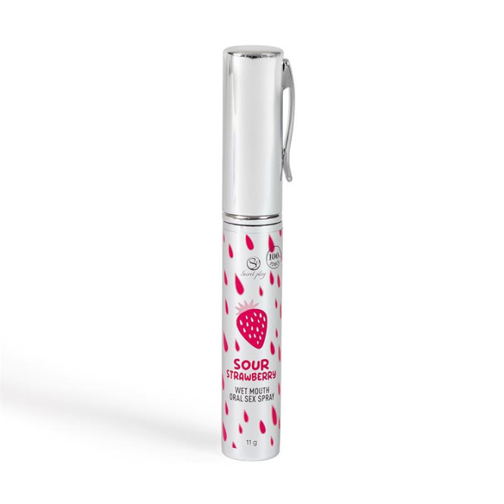 Spray Sexo Oral Wet Mouth Fresa Ácida 11 gr de Secret Play | VibraZon