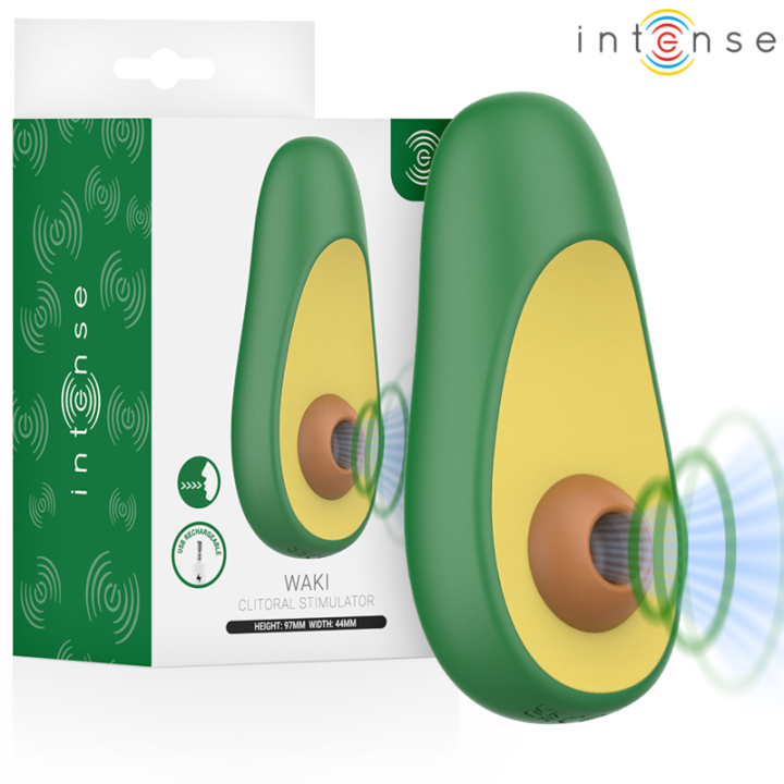 INTENSE - WAKI ESTIMULADOR SUCCIONADOR DE CLÍTORIS AGUACATE | VibraZon