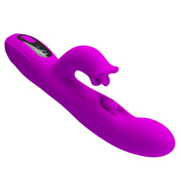 PRETTY LOVE - YALANDA VIBRADOR RABBIT OSCILANTE CON PANTALLA LED MORADO | VibraZon