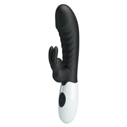 PRETTY LOVE - NAUGHTY BUNNY VIBRADOR RABBIT 30 FUNCIONES NEGRO | VibraZon