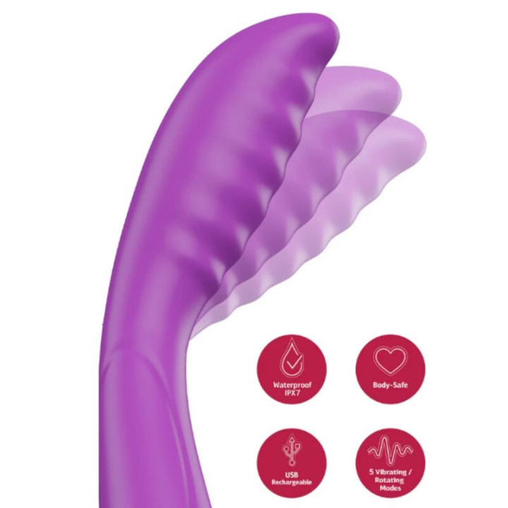 SHE.E.O - VIBRADOR TAPPING PUNTO G MORADO | VibraZon