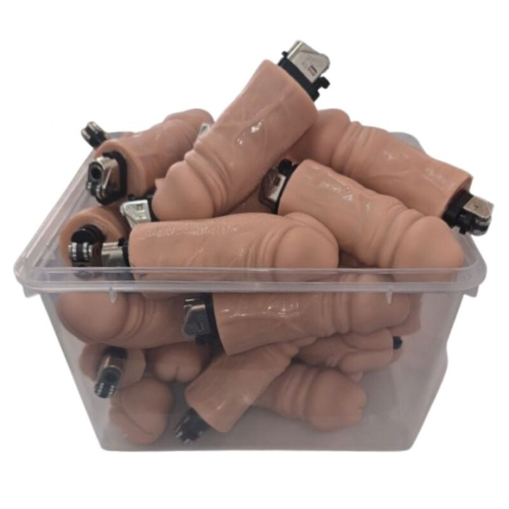 DIABLO PICANTE - BOTE 30 MECHEROS PENE CARNE | VibraZon