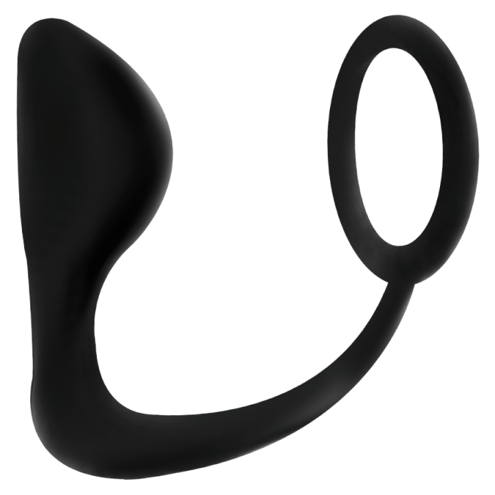 ADDICTED JUGUETES - PLUG ANAL CON ANILLO PENE NEGRO | VibraZon