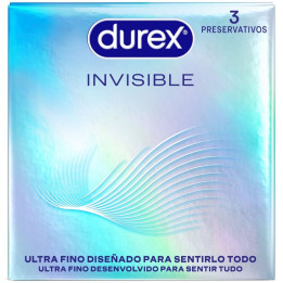 DUREX - PRESERVATIVOS INVISIBLE ULTRA FINO 3 UNIDADES | VibraZon