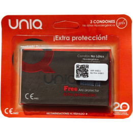 UNIQ - SECURE FIT PRESERVATIVOS SIN LÁTEX 3 UNIDADES | VibraZon