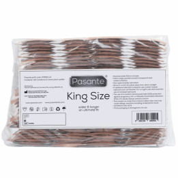 PASANTE - PRESERVATIVOS KING MS LARGOS Y ANCHOS BOLSA 144 UNIDADES | VibraZon