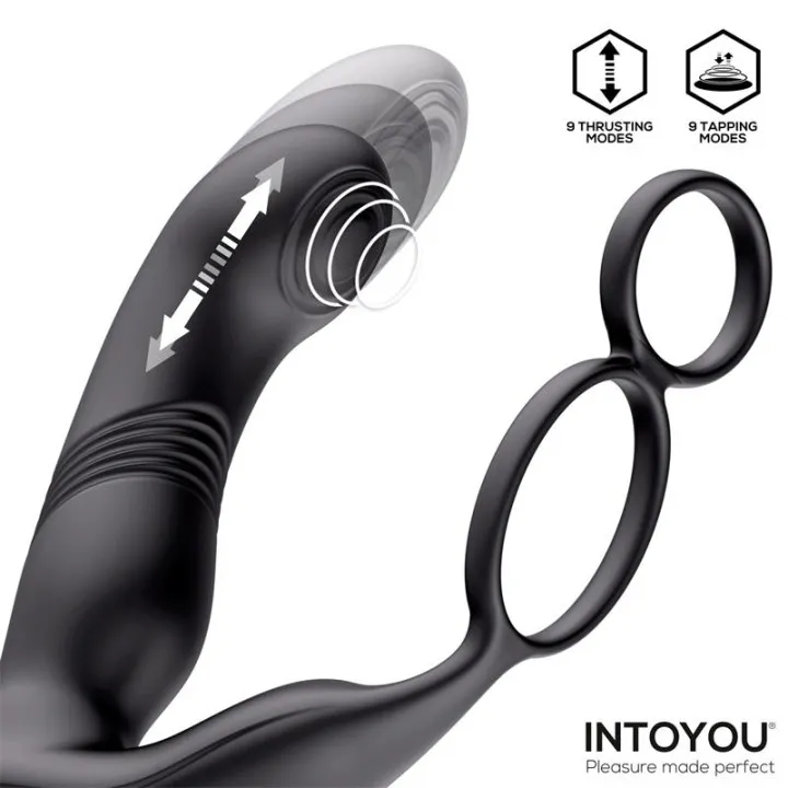 Astex Masajeador Prostático con Thrusting y Tapping de Intoyou
