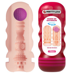 PRETTY LOVE - FLORA MASTURBADOR VAGINA CON VENTOSA Y TEXTURAS INTERNAS | VibraZon