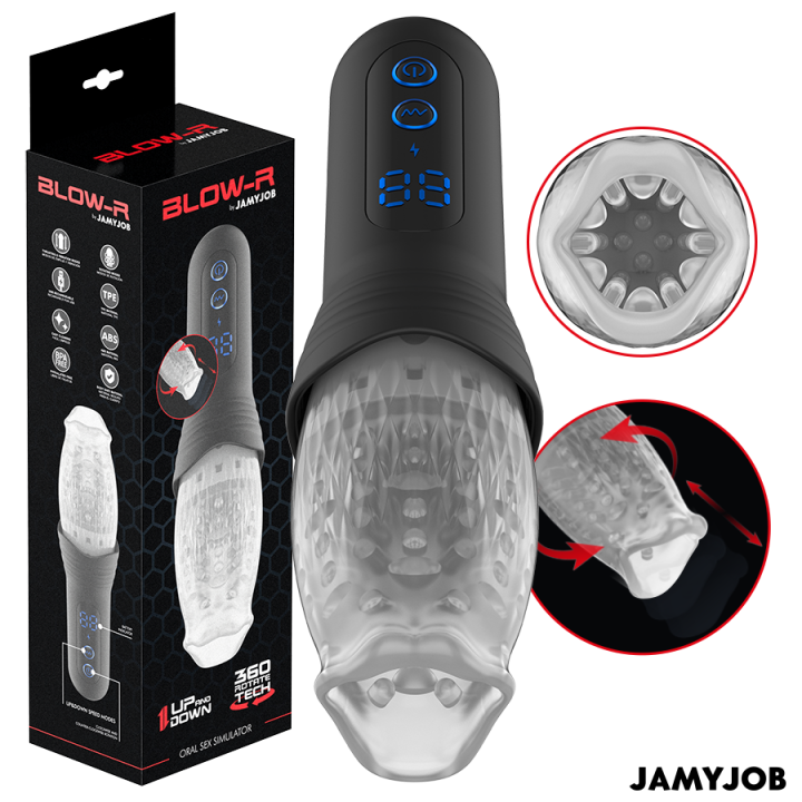 JAMYJOB - BLOW-R MASTURBADOR CON THRUSTING Y ROTACIÓN | VibraZon