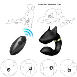 ARMONY - FOX VIBRADOR PAREJAS CONTROL REMOTO NEGRO | VibraZon