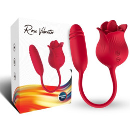 ARMONY - ROSELIP ESTIMULADOR CLITORIS CON LENGUA 10 MODOS & VIBRADOR ROJO | VibraZon