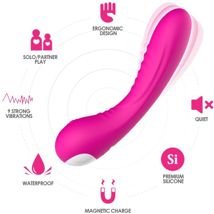 ARMONY - LEGEND VIBRADOR SILICONA FUCSIA | VibraZon