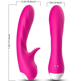 ARMONY - ROMANCE VIBRADOR CON ESTIMULADOR FUCSIA | VibraZon