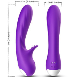 ARMONY - ROMANCE VIBRADOR CON ESTIMULADOR VIOLETA | VibraZon