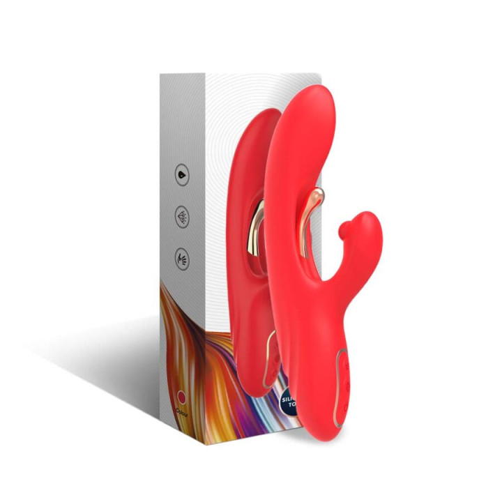 ARMONY - VIBRADOR ESTIMULADOR PUNTO G Y CLÍTORIS CON LENGUA OSCILANTE ROJO | VibraZon