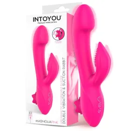 Magnoliapink Vibrador con Succión de Intoyou
