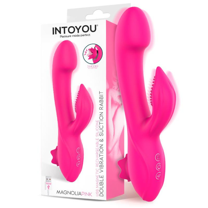 Magnoliapink Vibrador con Succión de Intoyou | VibraZon