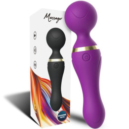 ARMONY - FREEZA MASAJEADOR & VIBRADOR CABEZA FLEXIBLE VIOLETA | VibraZon
