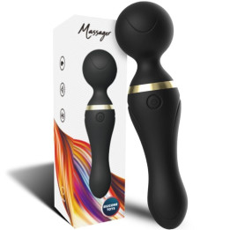 ARMONY - FREEZA MASAJEADOR & VIBRADOR CABEZA FLEXIBLE NEGRO | VibraZon