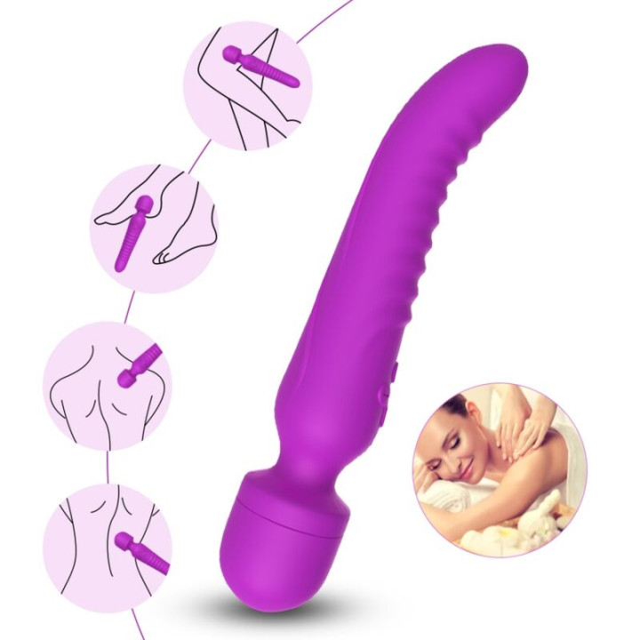 ARMONY - MISSION MASAJEADOR & VIBRADOR EFECTO CALOR VIOLETA | VibraZon