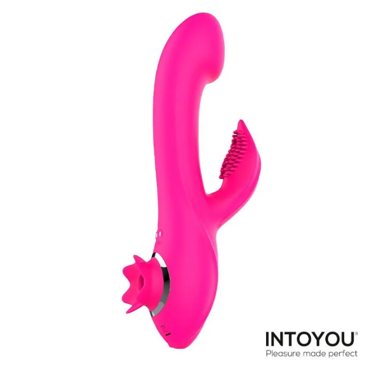 Magnoliapink Vibrador con Succión de Intoyou