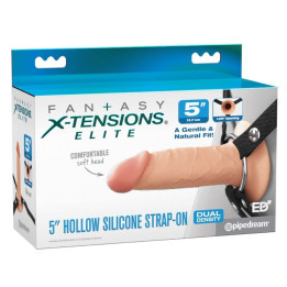 FANTASY X-TENSIONS - ARNÉS CON DILDO HUECO REALÍSTICO ELITE 12.7 CM | VibraZon