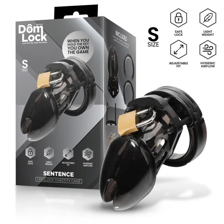 Sentence Jaula para el Pene Talla S de Domlock