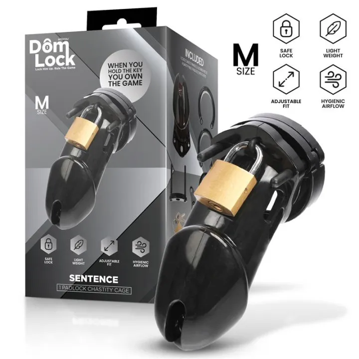 Sentence Jaula para el Pene Talla M de Domlock