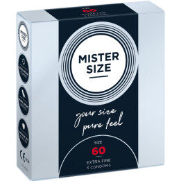 MISTER SIZE - PRESERVATIVOS TALLA XL 60 MM (3 UNIDADES) | VibraZon