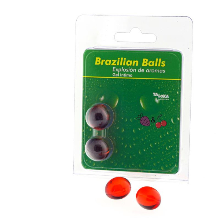 Set 2 Brazilian Balls Aroma de Fresa y Cereza | VibraZon