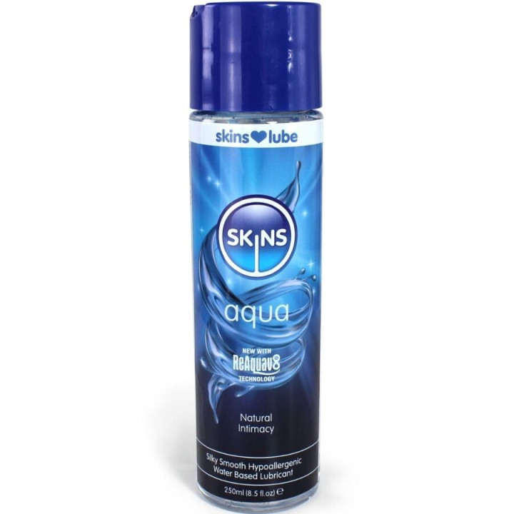 SKINS - AGUA LUBRICANTE BASE DE AGUA 250 ML | VibraZon