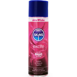SKINS - EXCITE LUBRICANTE BASE DE AGUA 130 ML | VibraZon