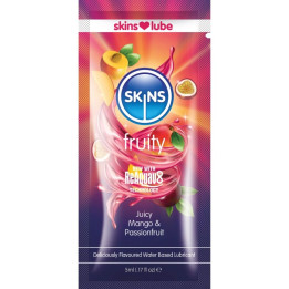 SKINS - FRUITY LUBRICANTE BASE DE AGUA MANGO & FRUTA | VibraZon