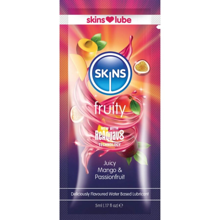 SKINS - FRUITY LUBRICANTE BASE DE AGUA MANGO & FRUTA | VibraZon