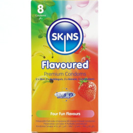 SKINS - MULTI SABORES PRESERVATIVOS PREMIUM PACK 8 | VibraZon