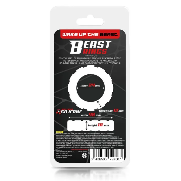 Anillo para el Pene Silicona Líquida 2.4 cm de Beast Rings