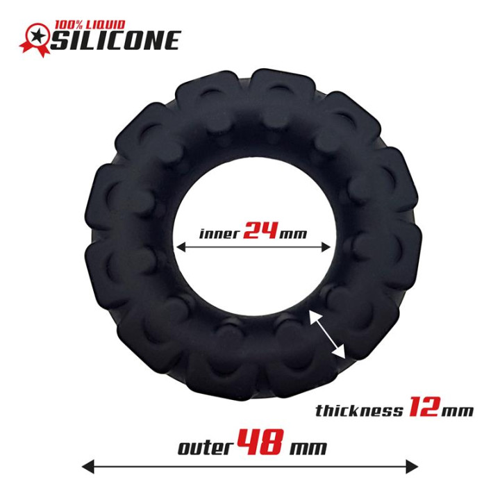 Anillo para el Pene Silicona Líquida 2.4 cm de Beast Rings | VibraZon