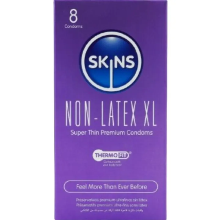 SKINS - PRESERVATIVOS SIN LATEX XL PACK 8