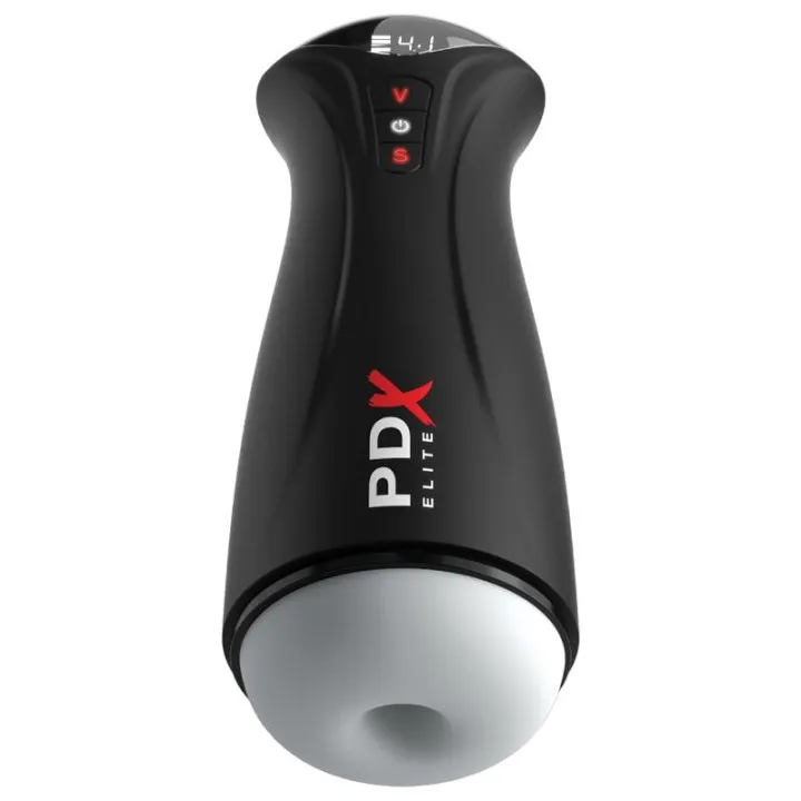PDX ELITE - MASTURBADOR MASCULINO FAP-GASM CLEAR CON SUCCIÓN INTERMITENTE